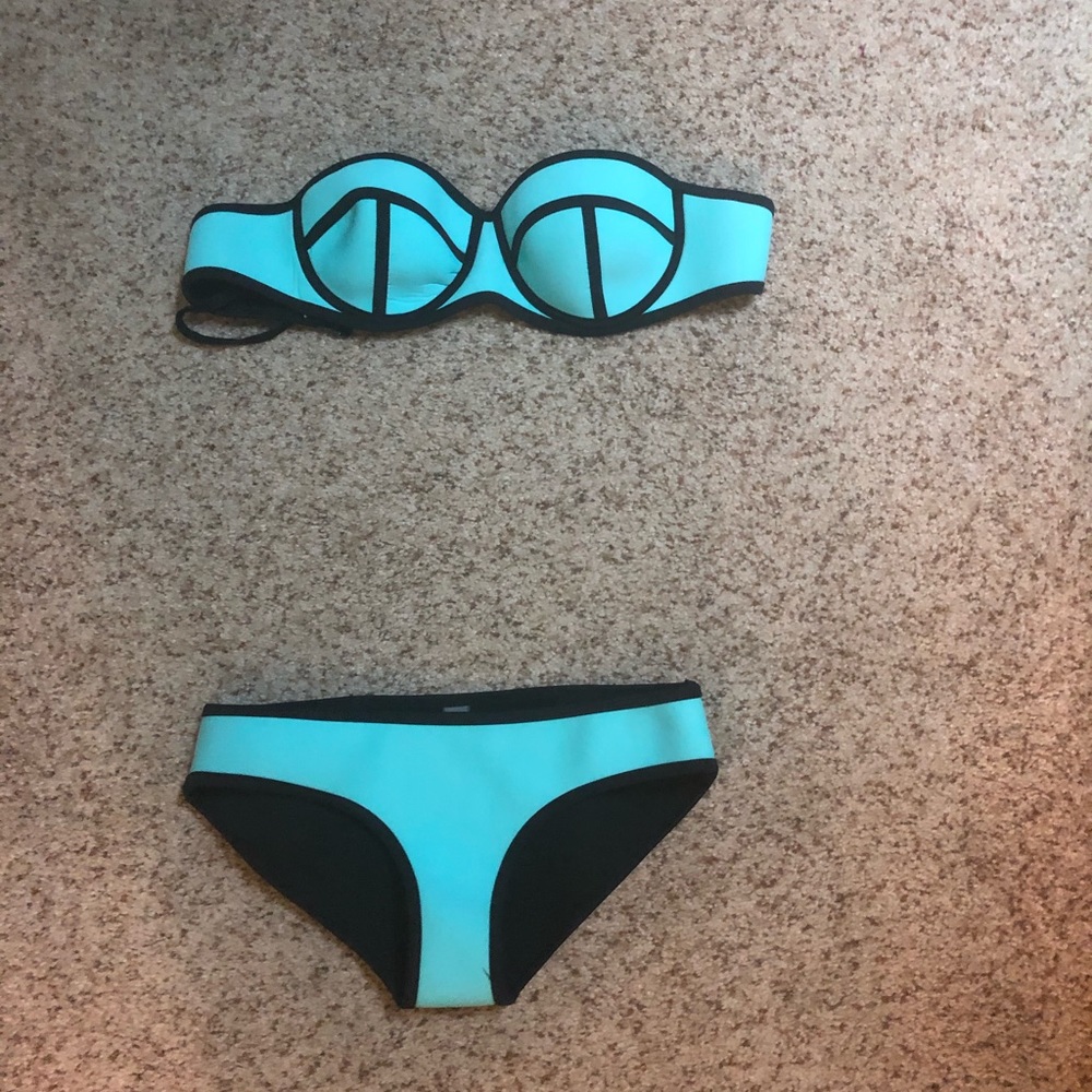 Blue bikini